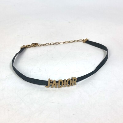 Christian Dior Choker Necklace J'ADIOR Metal Gold 36.5cm Christian Dior Choker Necklace J'ADIOR Metal Gold 36.5cm