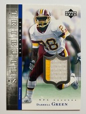 2001 Upper Deck NFL Legends Timeless Tributes Darrell Green 2 Color Jersey Patch