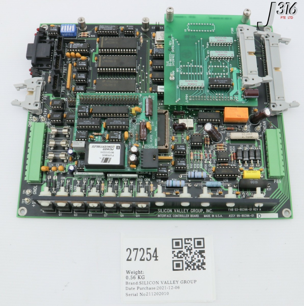 27254 SVG PCB, I/F CTLR W/ 99-80299-01 & 99-80332-01 99-80396-01