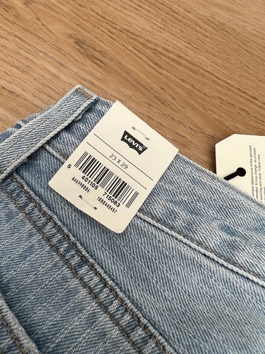 Levi’s 501 ‘81 Jeans High Waist Tapered Leg Light Blue Waist 23” Leg 29” - Picture 14 of 14