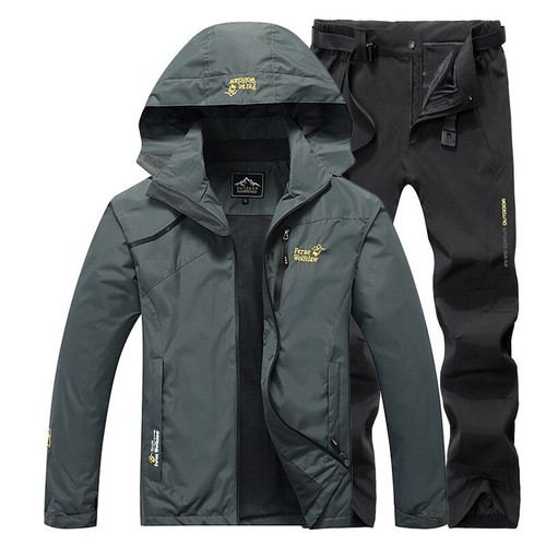 New Waterproof Fishing Suit Set Thin Hooded Jacket Outdoor Breathable Quick Dry - Picture 9 of 40