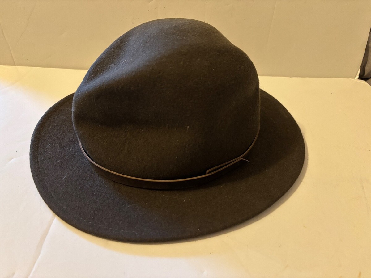 Dorfman Pacific Scala Classico Outback Crushable Wool Felt Brown Hat Mens