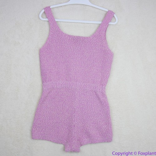 NEW Free People 100% cotton Declan Romper Sweater Set purple, size S - Picture 18 of 24