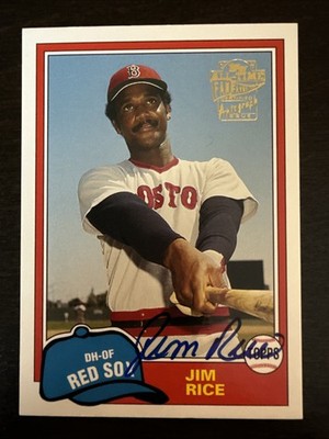 Jim RICE 2004 Topps All-Time Fan Favorites Archives AUTO #FFA-JR Red Sox PR/100