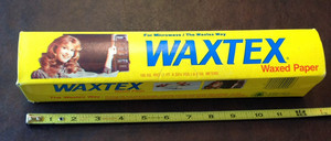 Waxtex Waxed Paper 100 sq ft  Vintage  1980's  Unopened Box Kitchen Baking
