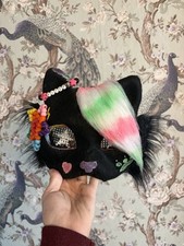 Scene Therian Cat Mask W/ Kandi, Backing, Sin...