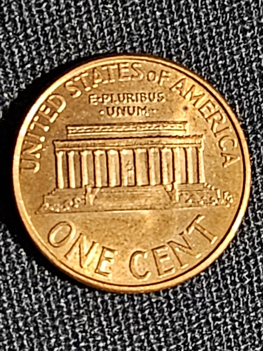 1997 Penny Errors Struck Off Center, No Mint Mark, Close AM