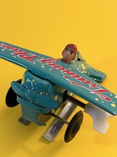 Vintage Pilot Plane Tin Lithograph Wind Up Japan