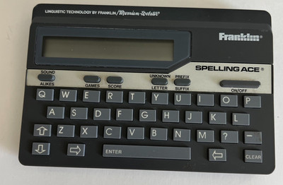 Franklin Computer Spelling Ace Linguistic Technology Merriam Webster SA-98A B