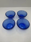 Anchor Hocking Vintage Cobalt Blue 6 oz Custard Cups USA Set Of 4