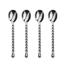Gourmet Settings (GS) Silver Tear 18/10 Stainless Minispoon (Set of Four)