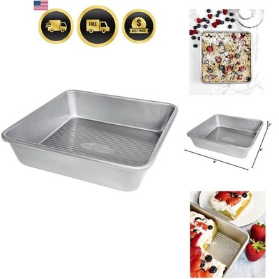 Bakeware Seamless Nonstick Square Baking Pan, 8 x 8 x 2