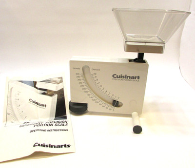 Excellent Condition 1990 Cuisinart Precision Portion Diet Food Scale w Booklet