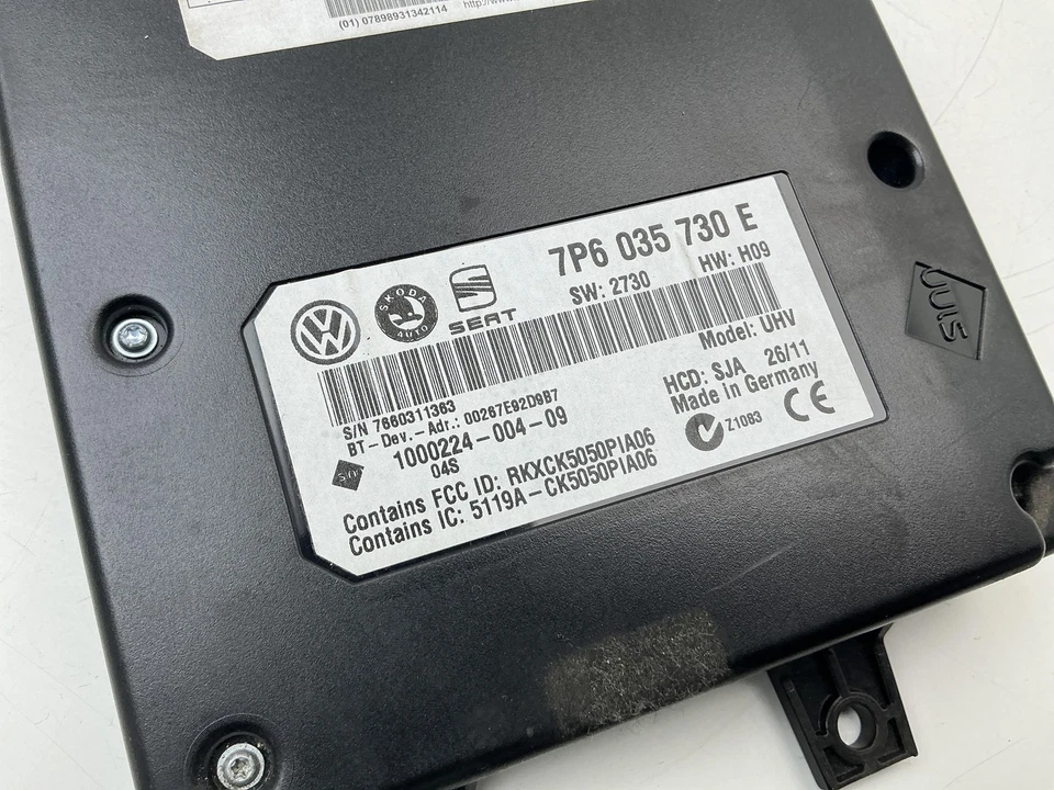 CENTRALINA BLUETOOTH TELEFONO PER VOLKSWAGEN Golf 6 Berlina 7P6035730E (08>12) - Immagine 2 di 4