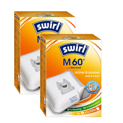 8 Staubsaugerbeutel M60 geeig. für Staubsauger Miele Guard L1 M1 S8380 S1 TU CO