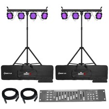 Chauvet DJ 4BAR ILS Complete Wash Lighting Pair  Obey 10 Controller