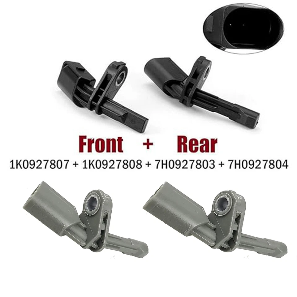 Set of 4 ABS Wheel Speed Sensors for Audi & Volkswagen Bora CC Golf R32 Passat - Image 2 of 4