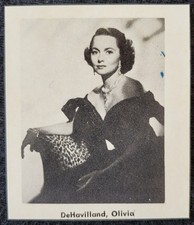 1950s Olivia DeHavilland Archivo 2x2 Paper Photograph
