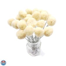 25 Pieces Wool Daubers Ball Brush Leather Dye Tool with Metal Handle Applicat...