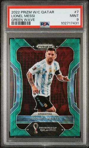 World Cup Lionel Messi 2022 Panini Prizm World Cup Lionel Messi #7 Green