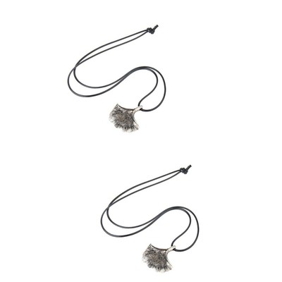  2 Pack Halskette Für Damen Ginkgo-kette Lange Ketten Modeschmuck