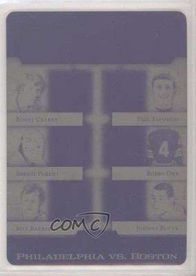 2017 Leaf ITG Used Printing Plate Black 1/1 Bobby Clarke Bernie Parent Orr 0h1