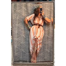 Vintage 70's Creamsicle Caftan - One Size