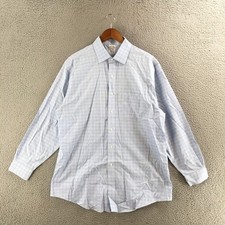 Brooks Brothers Dress Shirt Mens 16.5-33 Regent Supima Long Sleeve Cotton Blue