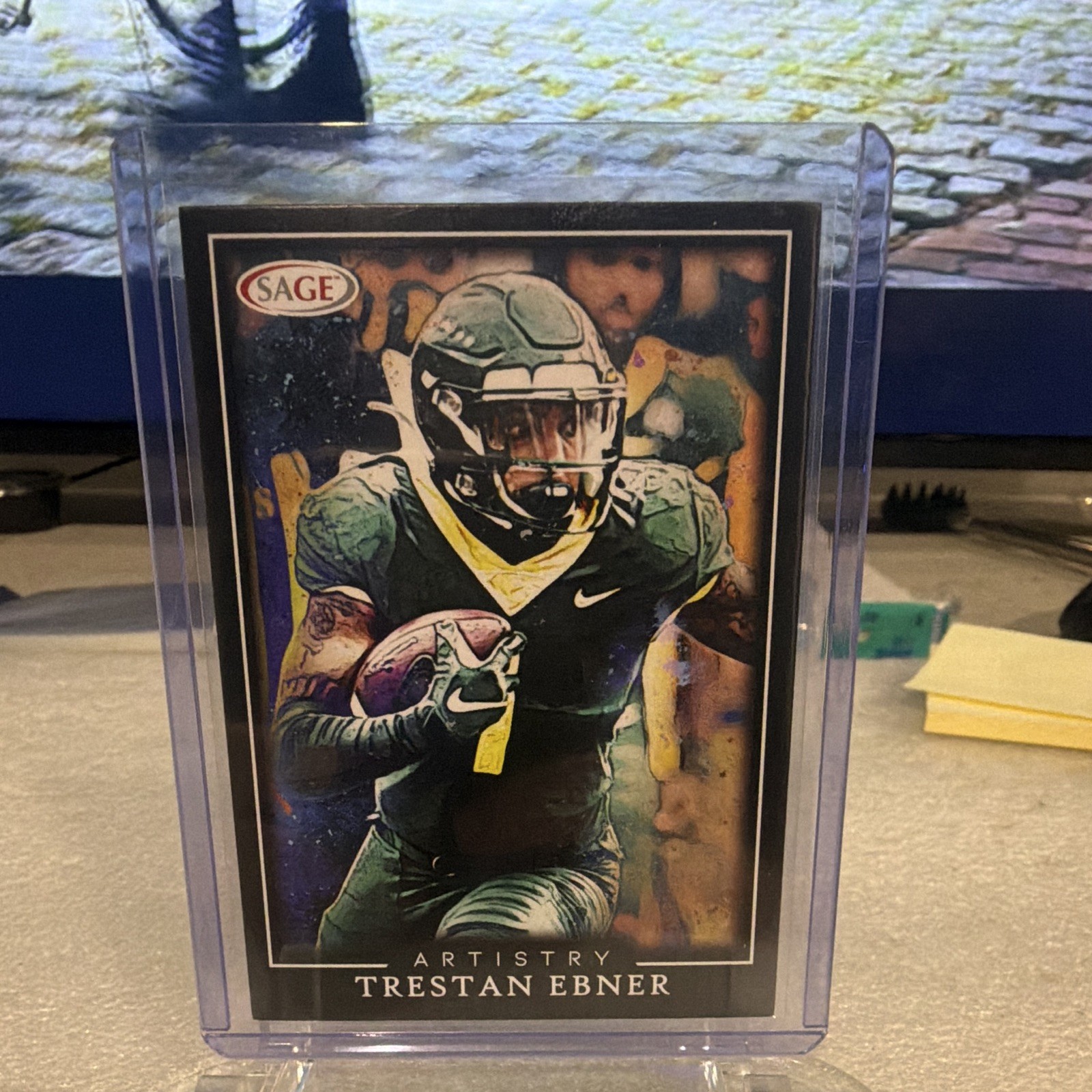 2022 SAGE Artistry Trestan Ebner RC Rookie #84 Chicago Bears Baylor