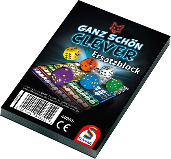 Ganz schön clever! Ersatzblock 75 Blatt Zusatzblock Schmidt Spiele 49355 NEU&OVP - Bild 2 von 3