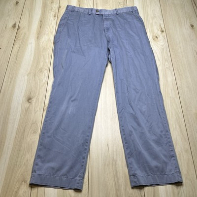 #ad Hiltl Mens Casual Chino Pants Made In Romania Blue Men Size 34x28.5 $25.20