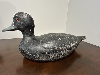 Vintage Canadian Bluebill (Scaup) Drake Decoy   Original Paint,  2ND  Rig Stamp