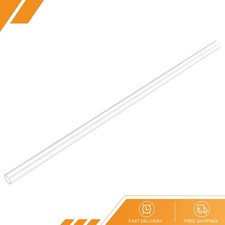 2 x PC Rigid Round Clear Tubing 4mm ID 6mm OD 305mm 1Ft Length Plastic Tube