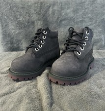 TIMBERLAND Premium 6in Waterproof Boot  Dark Green  Nubuck Size 5 Toddler
