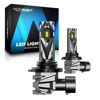 NOVSIGHT CANBUS 9005 HB3 LED Headlight Globes Kit White 30000LM High/Low Beam 2X - image 1 of 4