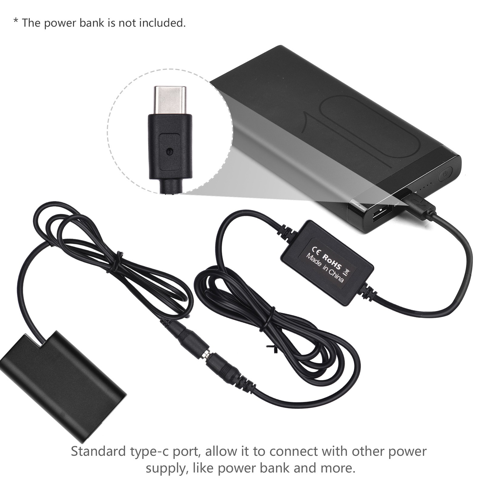 PD Cable To DMW-DCC16 Dummy Battery DC Coupler DMW-BLJ31 Replacement
