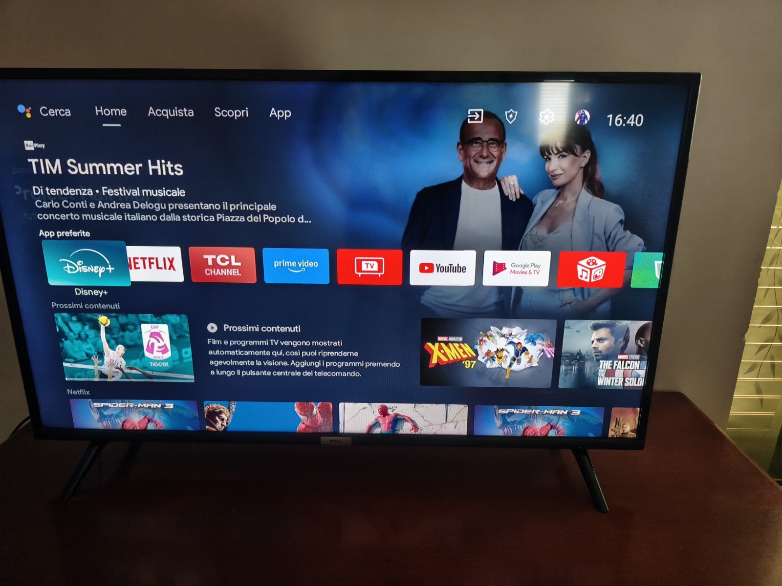 tv 40 pollici TCL Full HD Android