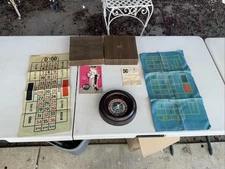 Vintage Pleasantime Roulette Game With Wheel Ball Playing Mat Pacific Game Co.