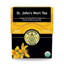 Buddha Teas Organic St. John's Wort Tea - Kosher, 18 18 Count (Pack of 1)