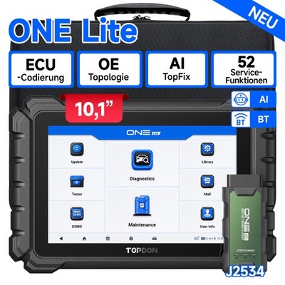  TOPDON One Lite KFZ OBD2 Diagnosegerät SGW Zugriff ECU-Codierung 50+Funktionen