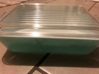 vintage pyrex casserole dish with lid turquoise rare number 503
