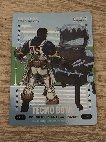 2026 Bo Jackson Battle Arena Tecmo Buttman Marion Butts Ice Foil