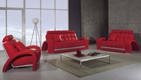 Ledersofa Couch Wohnlandschaft 3+1+1 Sitzer Garnitur Sofa Sofagarnitur Set Neu