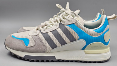 Adidas ZX 700 HD White Singal Cyan Sneakers Shoes GX8941 - Men's Size 8.5