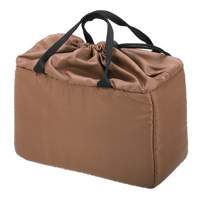 Camera Insert Bag, 11'' x 5'' x 7'' High-Capacity Camera Bag Inner Case, Brown