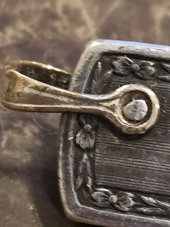 J.C.N. Co. Pat. Combo de cuchillo de caballero chapado en oro de 14K con tijeras hallazgo raro Foto 4 de 4