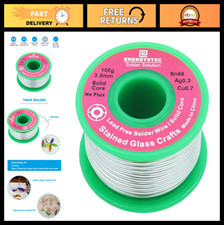 Lead-Free 3.0mm Solder Wire for Stained Glass Crafts, Solid Core, No Flux, RoHS