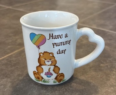 1983 Have A Yummy Day Care Bears Stoneware American Greetings Coffee Mug
