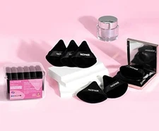 FACEMADE 6 Pieces Face Powder Puff with a Travel Case, Soft Velour Makeup Puff