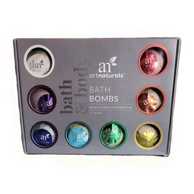 ArtNaturals Bath Bomb Gift Set  12 x 4 Oz  Handmade Essential Oil Spa Bomb 